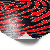 Fingerabdruckblase Fotodruck (Ecke)