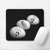 Fingerabdrücke bei Weißeiern Mousepad (Mit Mouse)
