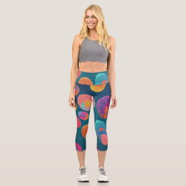 Fingerabdrücke Capri Leggings