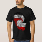 Fingerabdrücke der Maori-Flagge T-Shirt (Vorderseite)