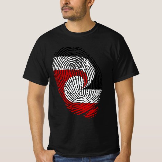 Fingerabdrücke der Maori-Flagge T-Shirt (Vorderseite)