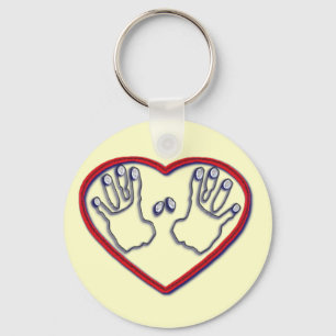 Fingerabdrücke des Gottes - 1 Peter-5:6 - 7 Schlüsselanhänger