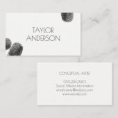 Fingerabdrücke / künstlerisch visitenkarte (Vorne/Hinten)