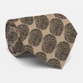 Fingerabdrücke mit dunkelbraunem Hintergrund Krawatte (Gerollt)