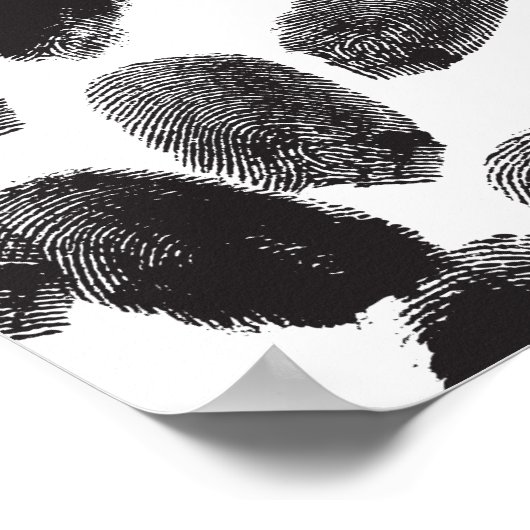 Fingerabdrücke Poster (Ecke)