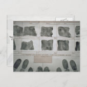 Fingerabdrücke Postkarte (Vorne/Hinten)