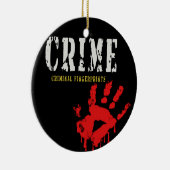 Fingerabdrücke von Kriminellen Keramik Ornament (Rechts)