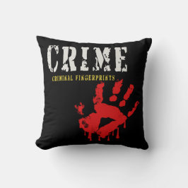 Fingerabdrücke von Kriminellen Kissen