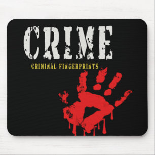 Fingerabdrücke von Kriminellen Mousepad