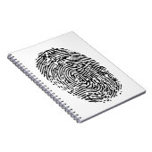 Fingerabdruckentwurf Notizblock (Rechte Seite)