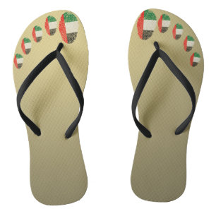 Fingerabdruckflagge der Emirat-Touch Badesandalen