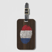 Fingerabdruckflagge der niederländischen Touch Gepäckanhänger (Vorderseite Vertikal)