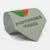 Fingerabdruckflagge der portugiesischen Touch Krawatte (Gerollt)