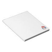 Fingerabdruckflagge der serbischen Touch Notizblock (angewinkelt)