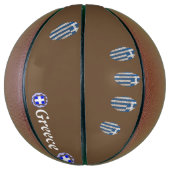 Fingerabdruckflagge für die griechische Touch Basketball (Vertikal)