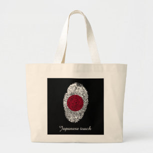 Fingerabdruckflagge für japanische Touchs Jumbo Stoffbeutel