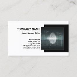 Fingerabdruckkarte des Privatdetektors Visitenkarte