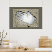 Fingerabdruckkuss Poster (Küche)