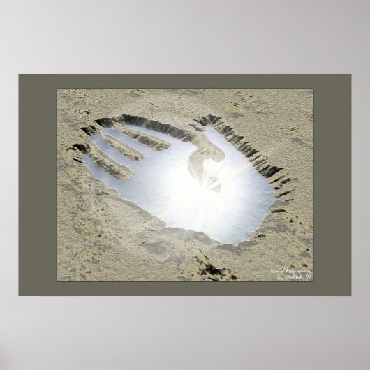 Fingerabdruckkuss Poster (Vorne)