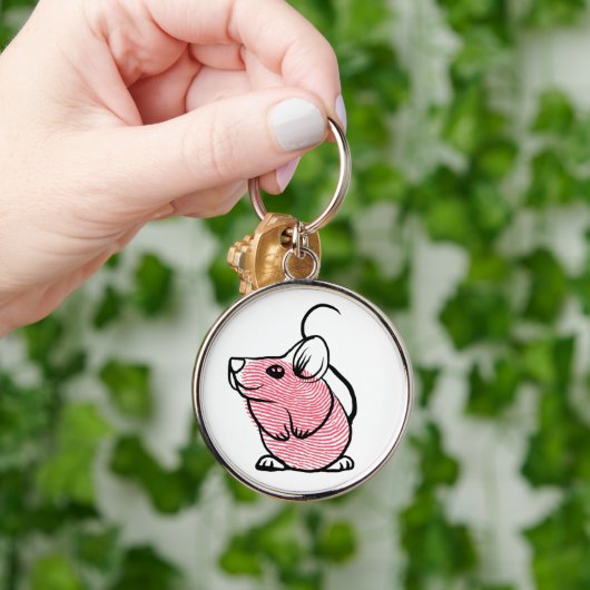 Fingerabdruckmaus Schlüsselanhänger (Hand)