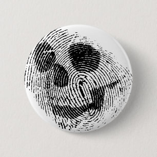 Fingerabdruckschädel Button