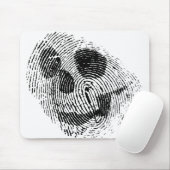 Fingerabdruckschädel Mousepad (Mit Mouse)