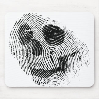 Fingerabdruckschädel Mousepad