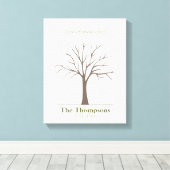 Fingerabdruckstruktur Leinwanddruck (Insitu (Holzboden))