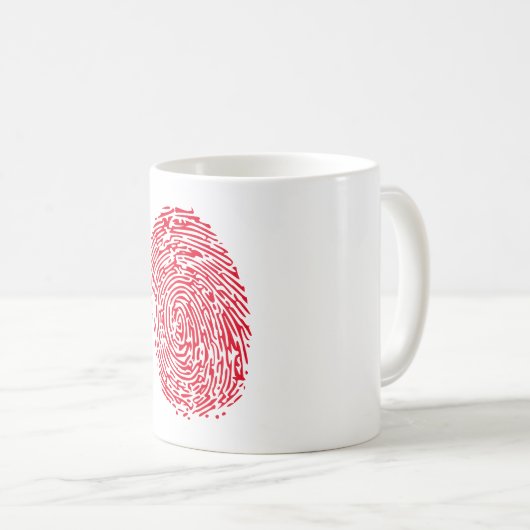 Fingerabdrucktasse Kaffeetasse (VorderseiteRechts)
