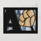 Fingeralphabet A Postkarte (Vorderseite)