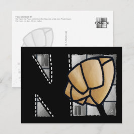 Fingeralphabet N Postkarte