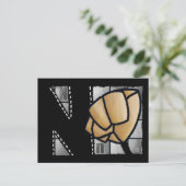 Fingeralphabet N Postkarte (Stehend Vorderseite)