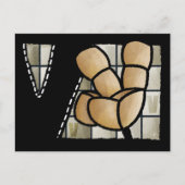 Fingeralphabet V Postkarte (Vorderseite)