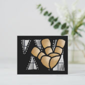 Fingeralphabet W Postkarte (Stehend Vorderseite)