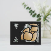 Fingeralphabet X Postkarte (Stehend Vorderseite)