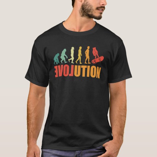 Fingerboard Evolution Finger Skateboarding Fingerb T-Shirt (Vorderseite)