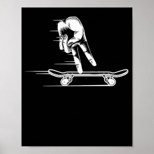Fingerboard-Skaten Poster
