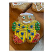 Fingerbread-Cookie, geschmückt Weihnachtskarte (Vorne)