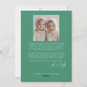 Fingerbread House Weihnachtsmagie Grußkarte Feiertagskarte (Rückseite)