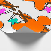 Fingerbread Puppet Master Controlling Charaktere Geschenkpapier