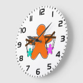 Fingerbread Puppet Master Controlling Charaktere Große Wanduhr (Winkel)