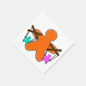 Fingerbread Puppet Master Controlling Charaktere Serviette (Ecke)