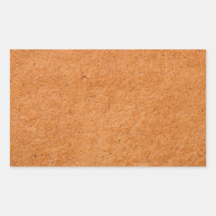 Fingerbread Textur für Hintergrund. Top-Ansicht Rechteckiger Aufkleber