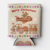 Fingerbread-Xmas-Zug und Flugzeug Dosenkühler (Vorderseite)