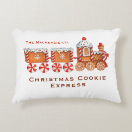 Fingerbread-Zug Anpassbare Weihnachtszeit Dekokissen