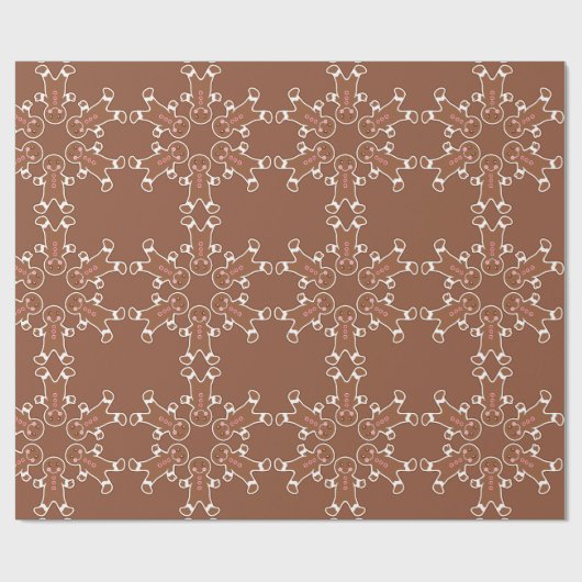 Fingerbrei-Schneeflockenpapier Geschenkpapier (Flach)