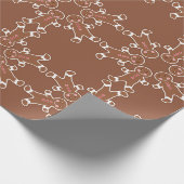 Fingerbrei-Schneeflockenpapier Geschenkpapier (Ecke)