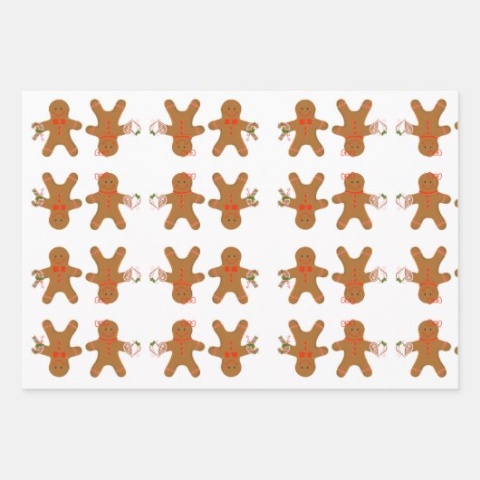 Fingerbret-Verpackungspapier Geschenkpapier Set (Vorderseite)