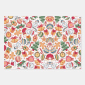 Fingerbrett für festes Urlaubsmuster Geschenkpapier Set (Vorderseite)