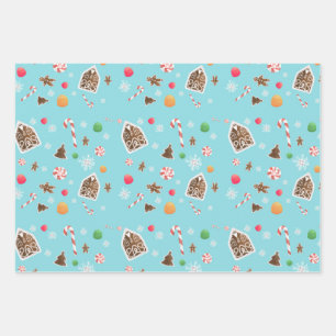 Fingerbrettpapier Geschenkpapier Set